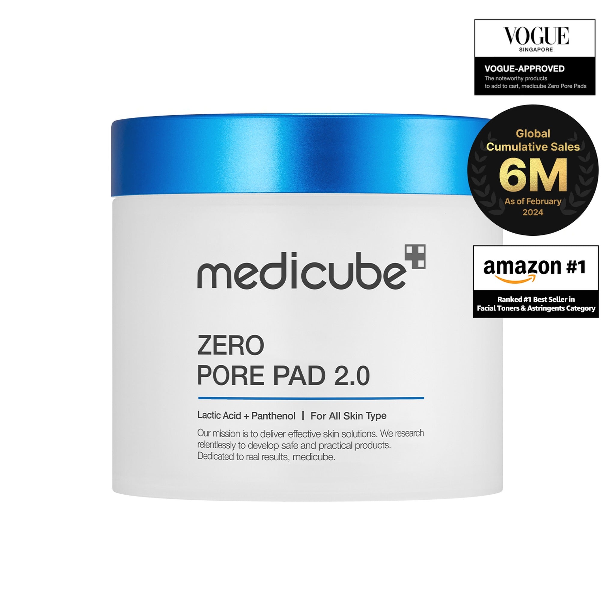 medicube ZERO PORE PAD 2.0 - vogue approved, amazon #1