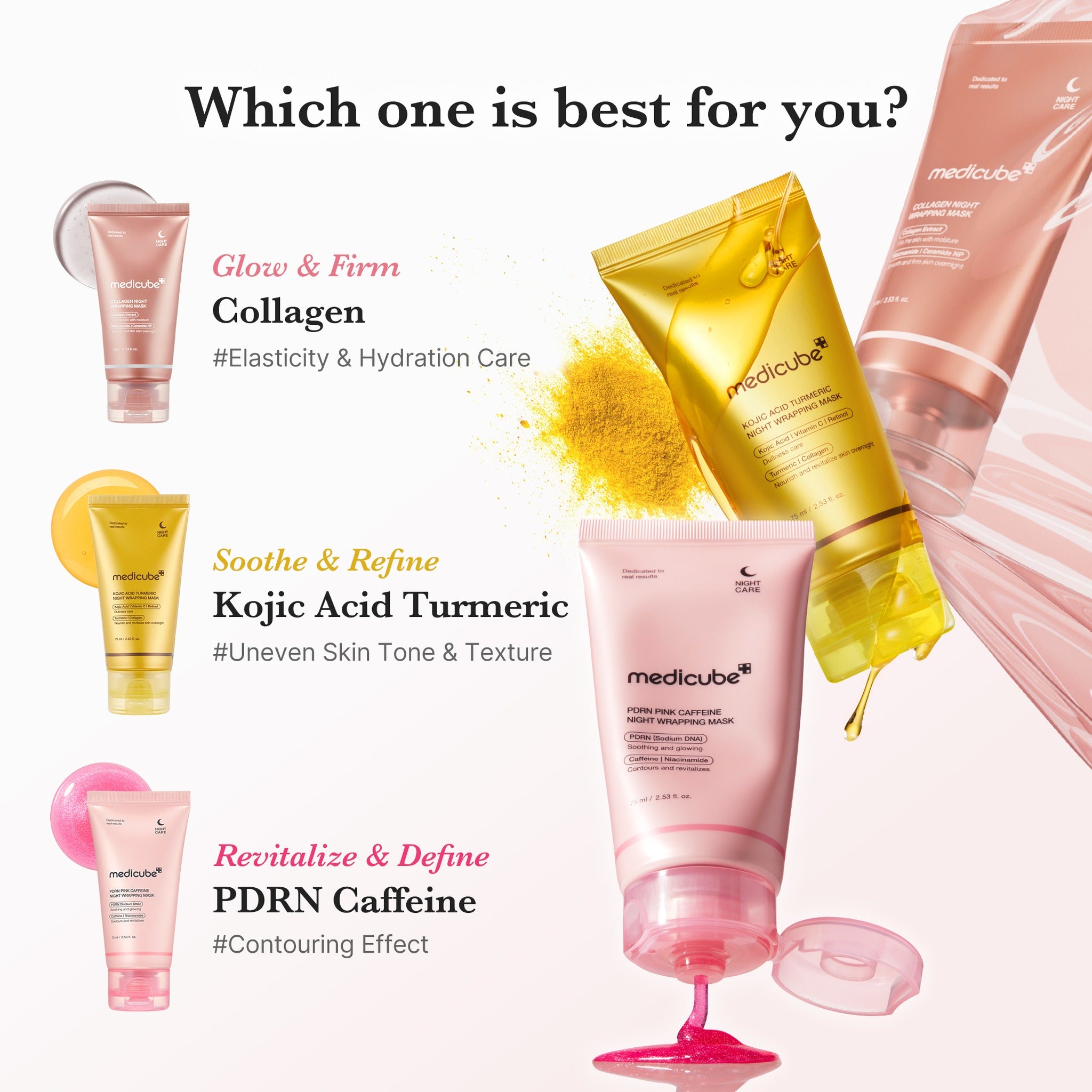 KOJIC ACID TURMERIC NIGHT WRAPPING MASK 75ML 2.0 - image 4