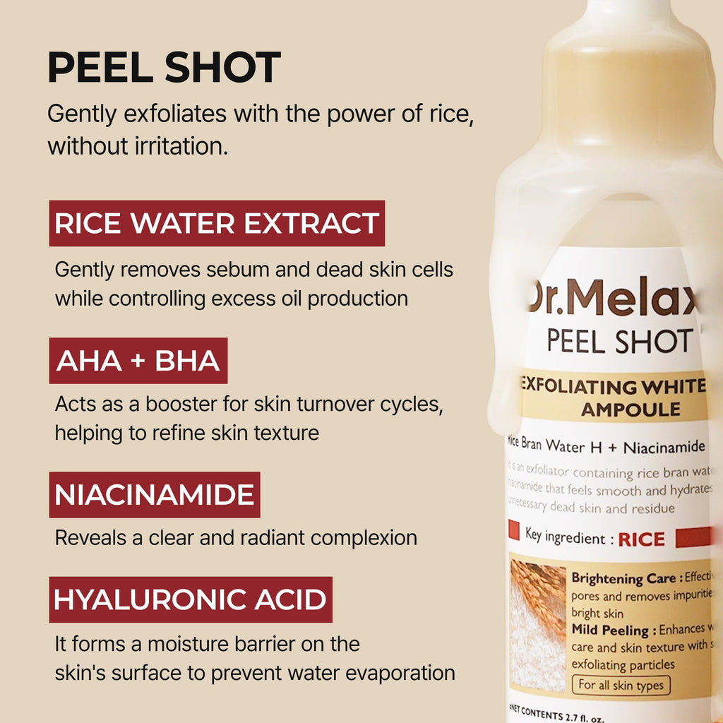 PEEL SHOT EXFOLIATING WHITE RICE AMPOULE 80ml - image 6