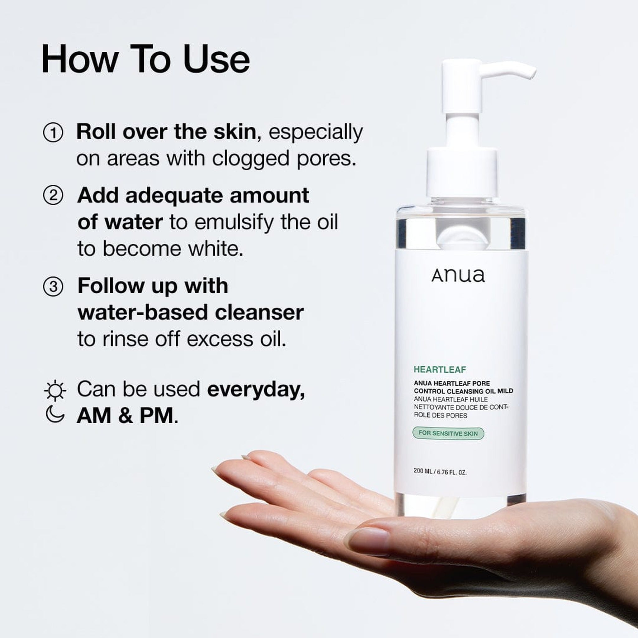 HEARLEAF PORE CONTROL CLEANSING OIL MILD 200ml - image 4
