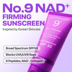 No.9 NAD+ BIO Super Defense Glow Sunscreen SPF 50 (50ml) - image 3