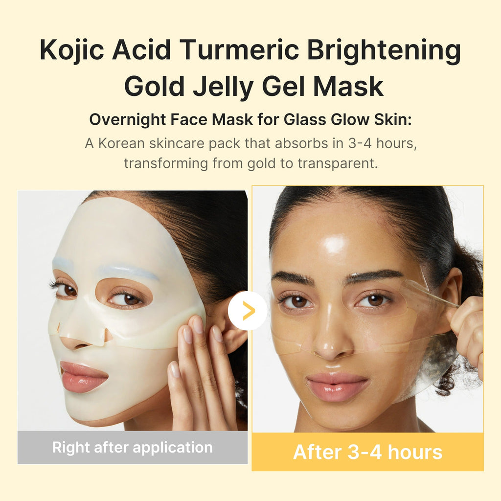 KOJIC ACID TURMERIC BRIGHTENING GEL MASK 4ea - image 3