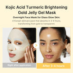 KOJIC ACID TURMERIC BRIGHTENING GEL MASK 4ea - image 3
