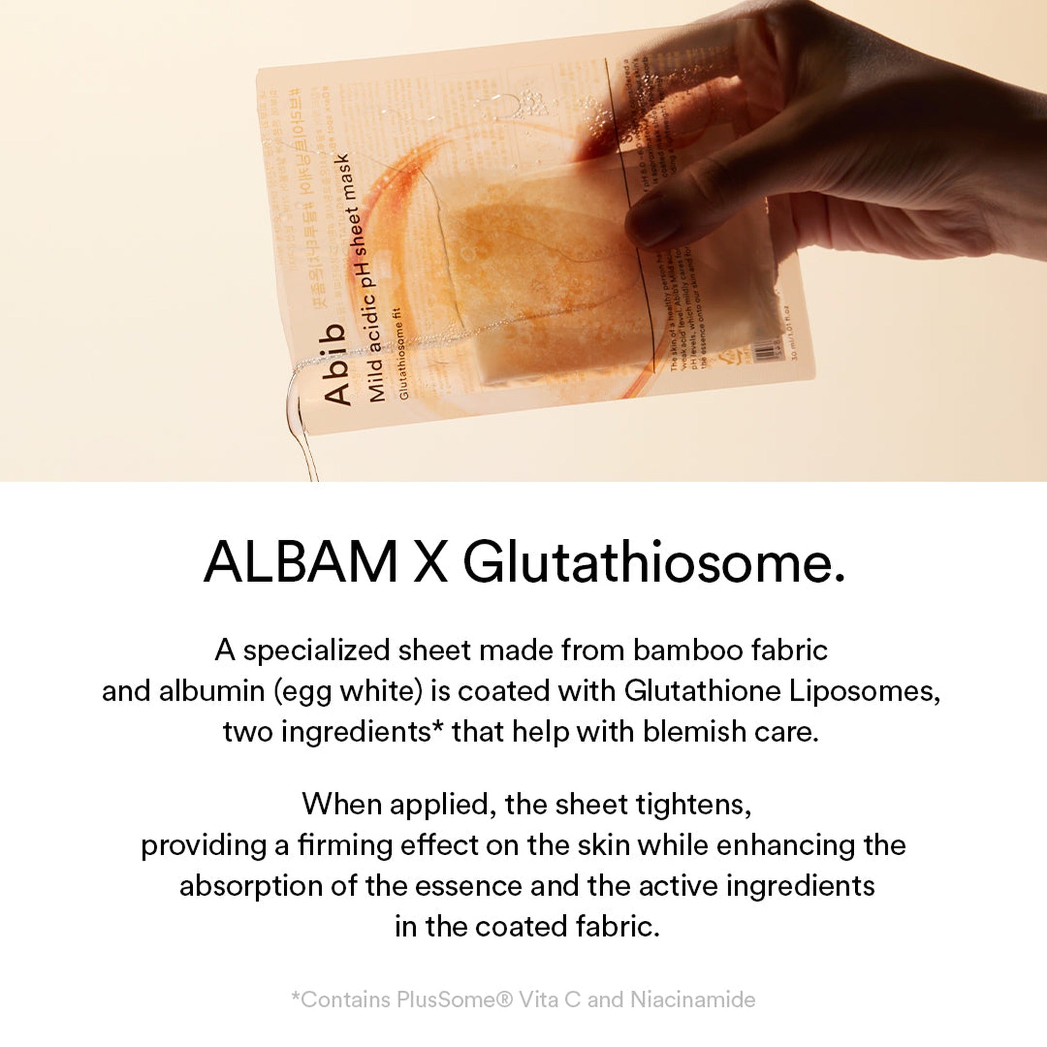 MILD ACIDIC PH SHEET MASK GLUTATHIOSOME FIT 30ml - image 3