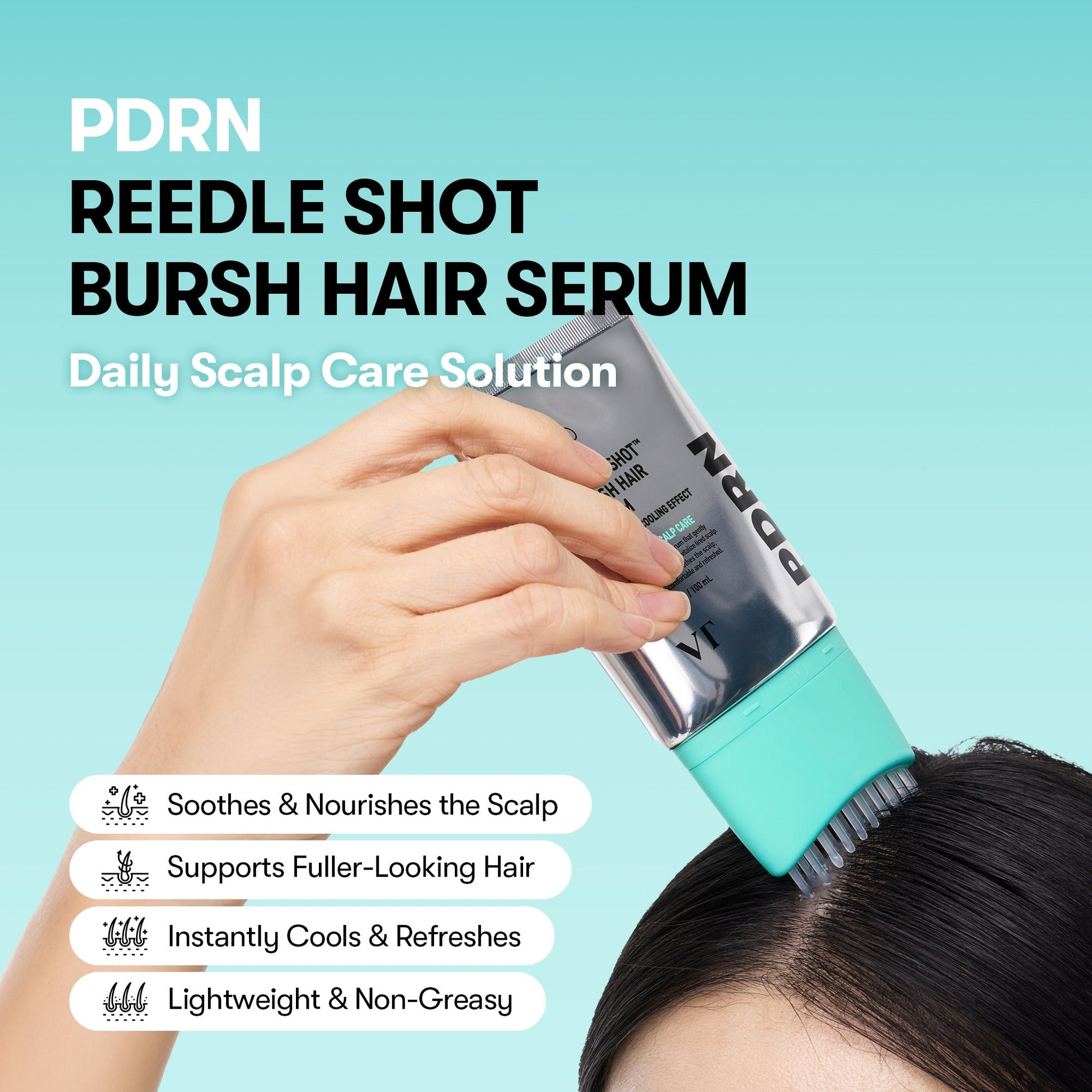 PDRN REEDLE SHOT BRUSH HAIR SERUM 100ml - image 2