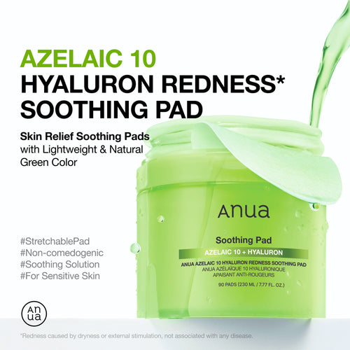 AZELAICACID 10 HYALURON REDNESS SOOTHING PAD 230ml (90EA) - image 2