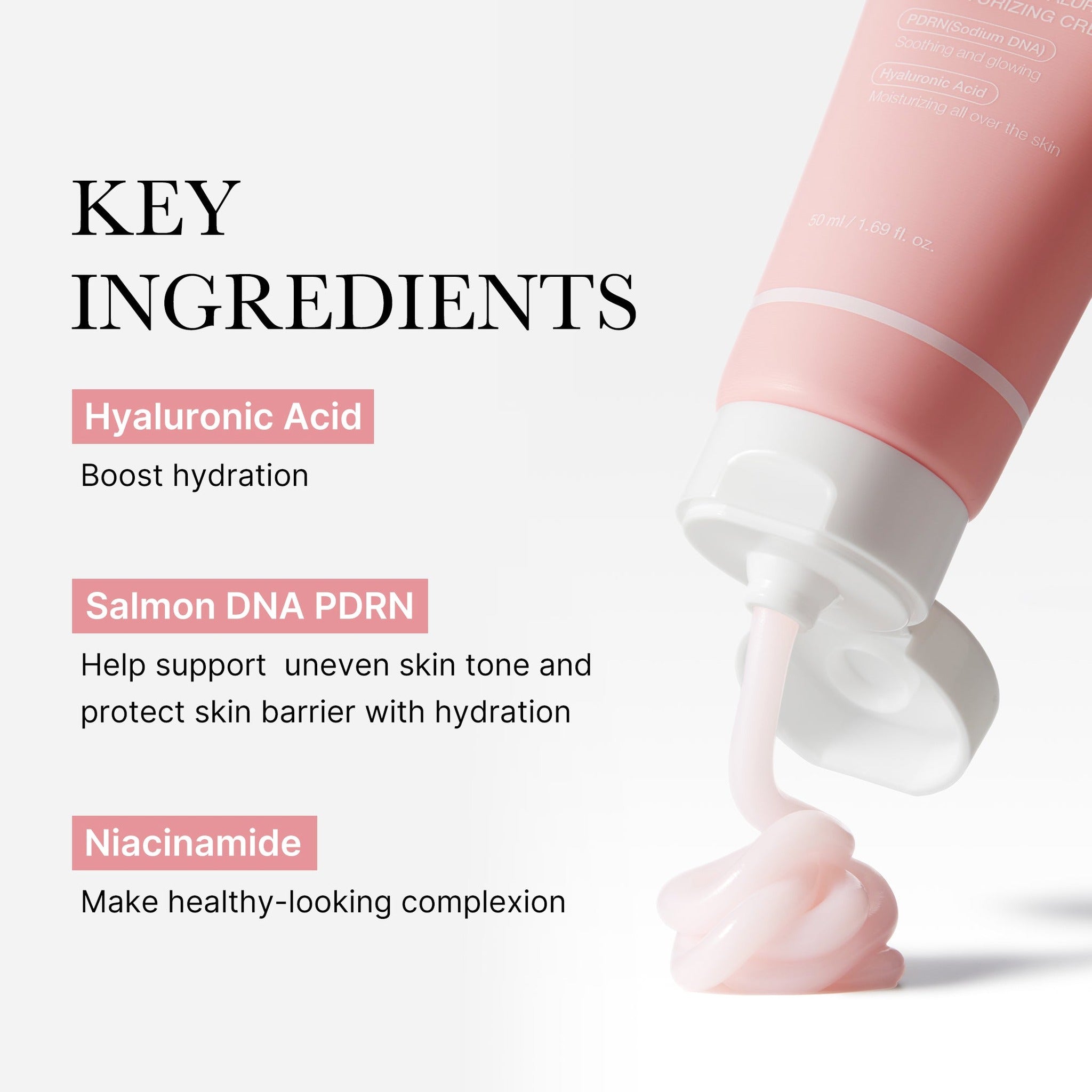 PDRN PINK HYALURONIC MOISTURIZING CREAM 50ML - image 4