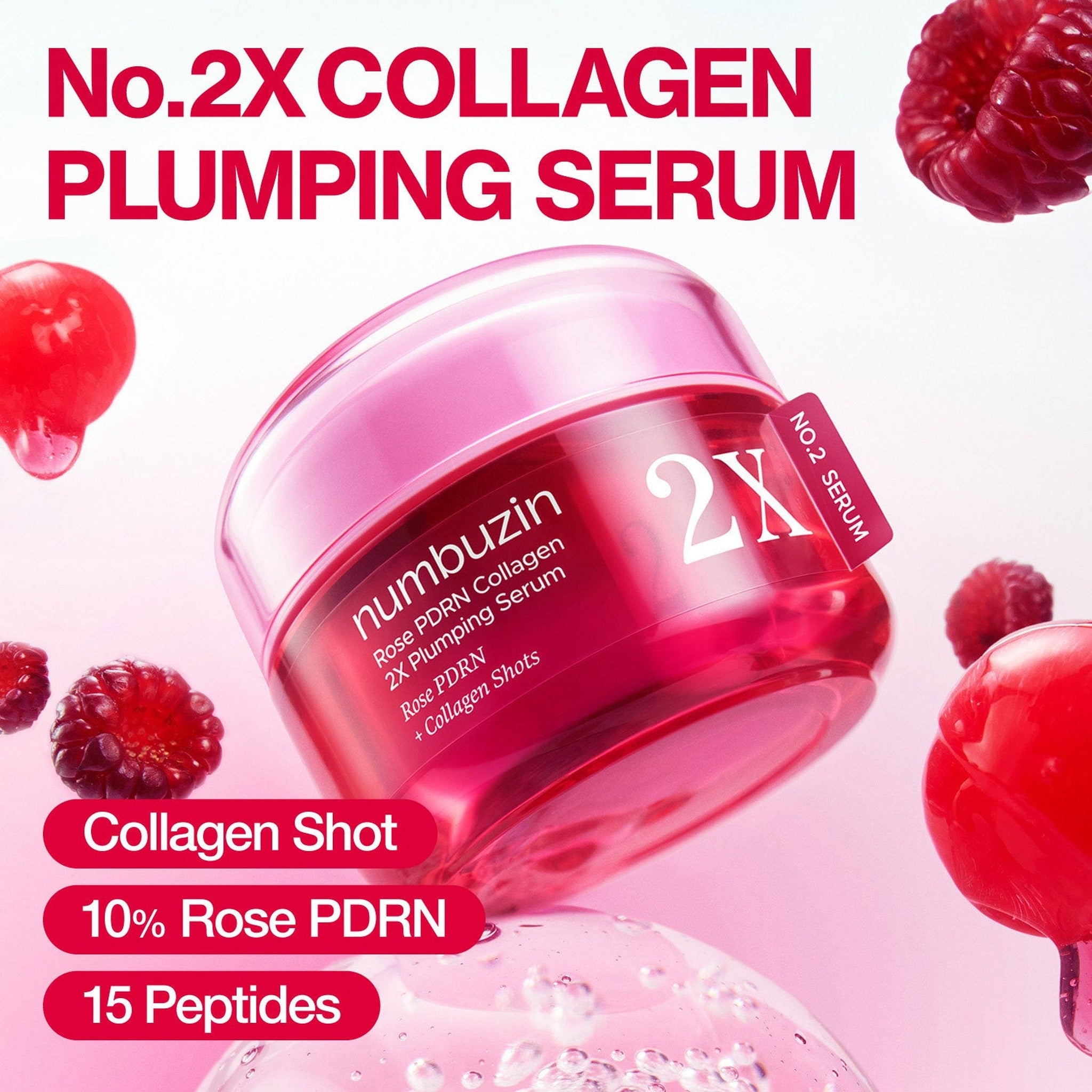 No.2 Rose PDRN Collagen 2X Plumping Serum 30ml - image 7