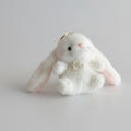 Fuzzy Bunny Keychain - White