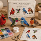 Sparkly Beaded Bird Craft Set - Backyard Birds