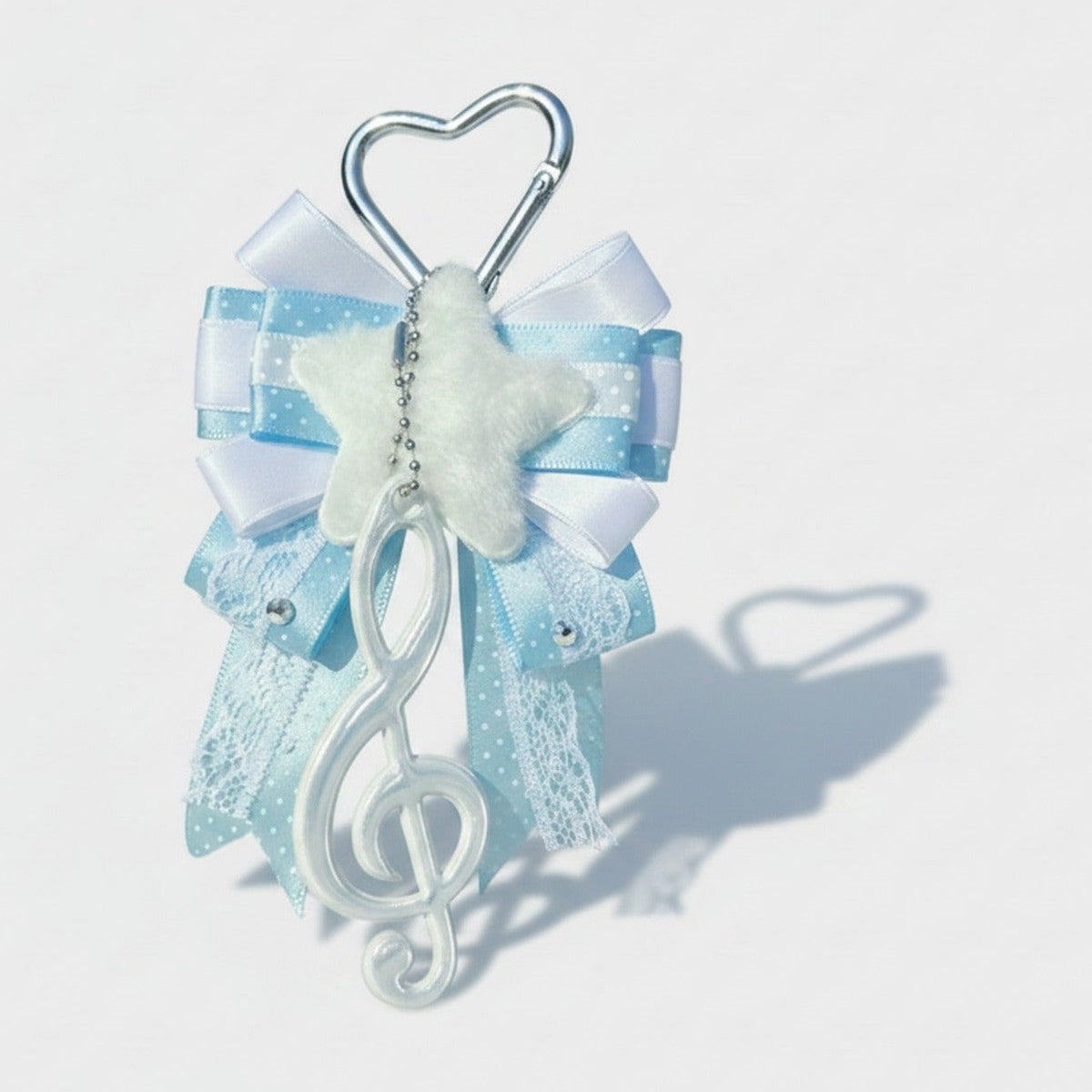 Butterfly Bow Bag Charm - Blue