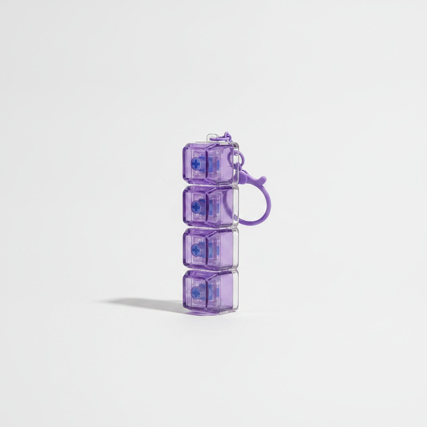 Mini Keyboard Switch Keychain - Purple