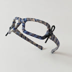 Plaid Padded Headband - Blue Plaid