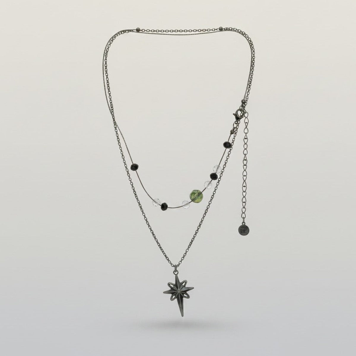 Layered Star Beaded Necklace – jewelry (view 1)
