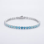 Sparkle Tennis Bracelet - Blue Gradient