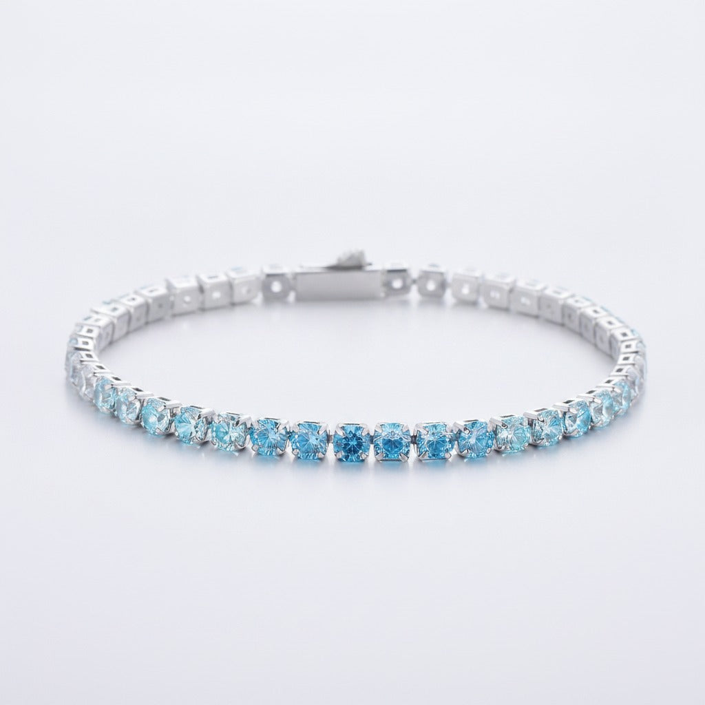 Sparkle Tennis Bracelet - Blue Gradient