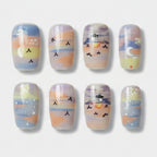 Dreamy Sky Press-On Nail Set - Pastel Sky
