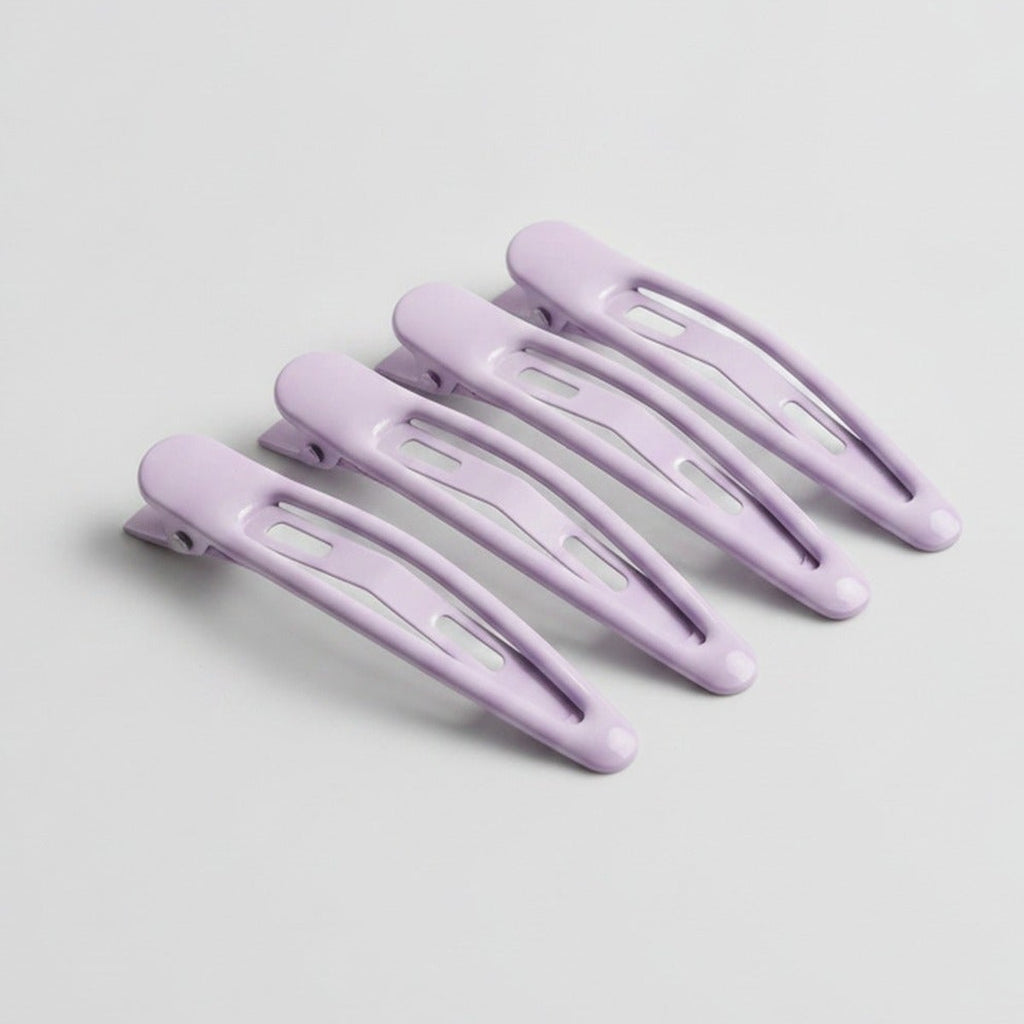 Minimalist BB Hair Clip Set - Purple – hair accessories (view 1)