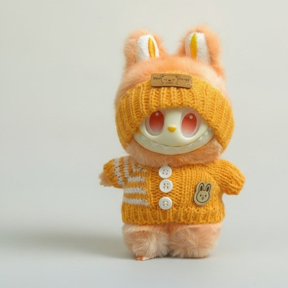 Fluffy Knitted Character Plush Keychain – apparel accessories (view 1)