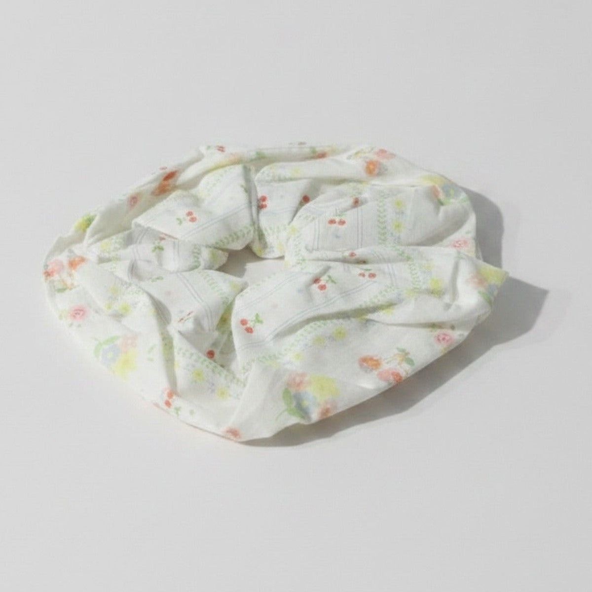 Floral Print Scrunchie Hair Tie – hair accessories (view 1)