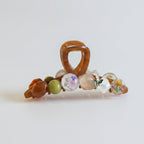 Amber Hair Claw With Floral Resin Spheres – hair accessories (view 1)