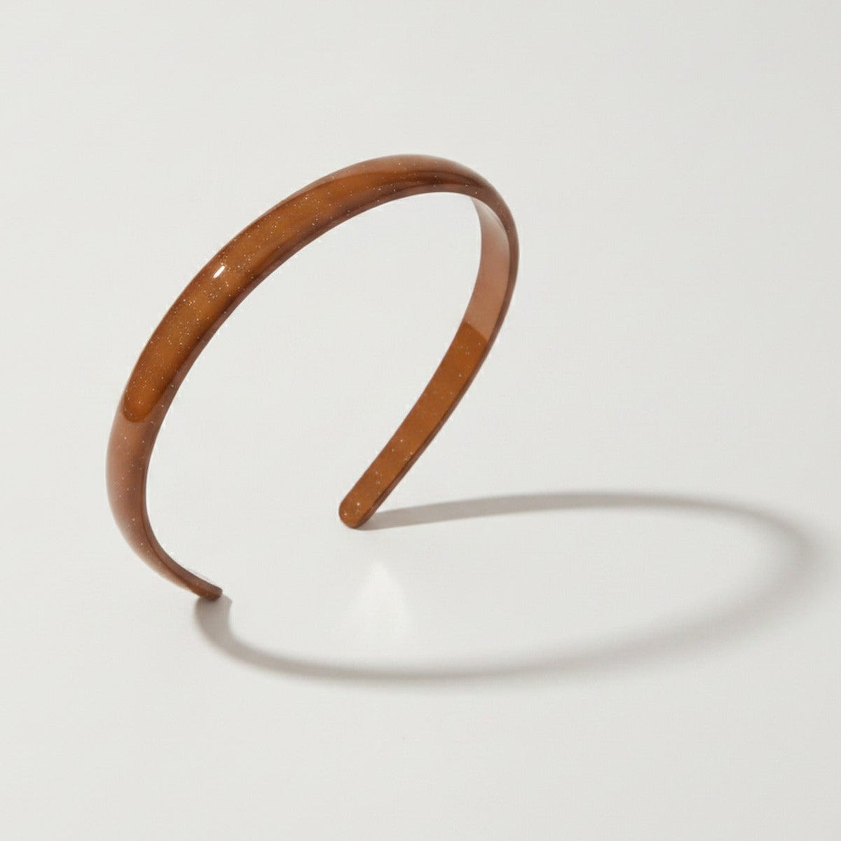 Glossy Padded Headband - Energetic Coffee Headband – hair accessories (view 1)