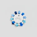 Blue Flower Hair Clips Set Blue Flowers