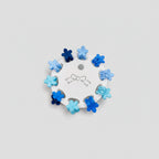 Blue Flower Hair Clips Set Blue Flowers