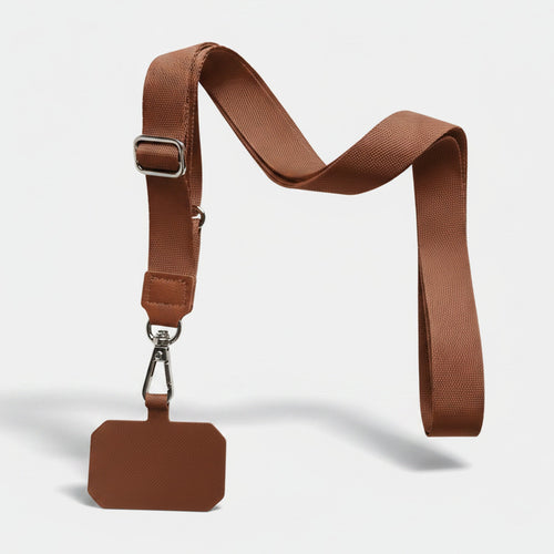 Adjustable Phone Neck Strap - Brown – tech