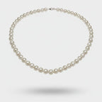 Pearl Beaded Necklace Cream Classic Strand – jewelry (view 1)
