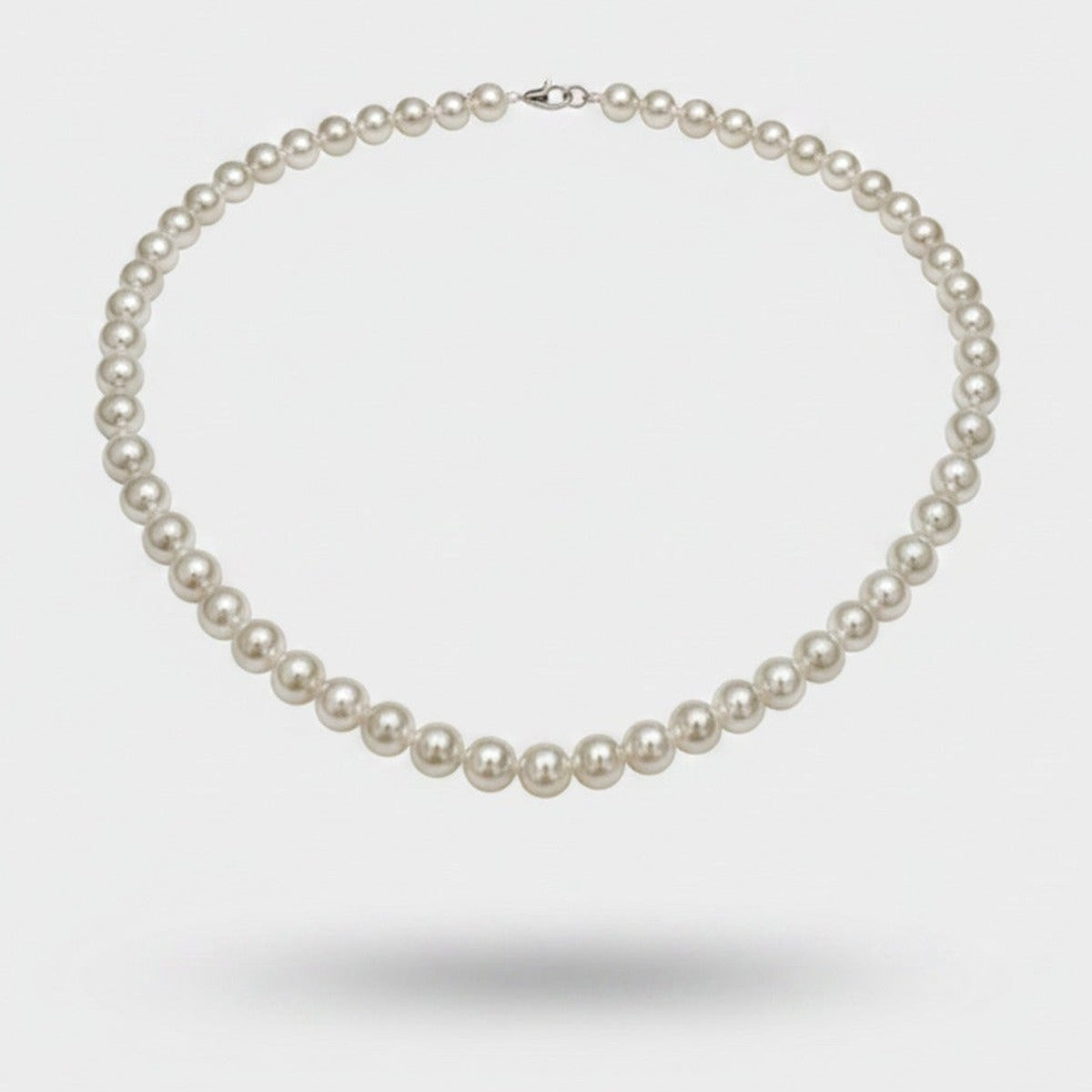 Pearl Beaded Necklace Cream Classic Strand – jewelry (view 1)