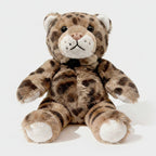 Leopard Print Plush Teddy Bear With Bow – novelty & toys (view 1)