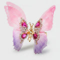 Sparkly Butterfly Hair Claw - Rose
