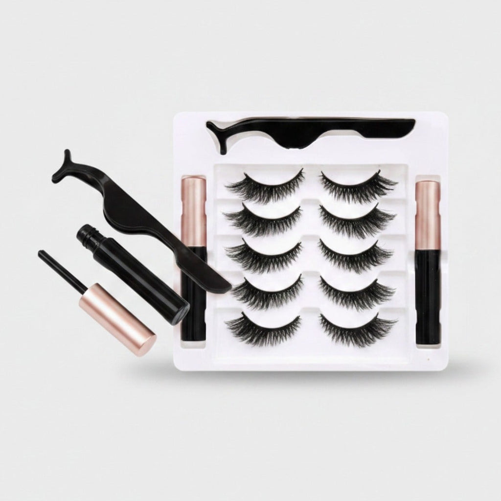 Magnetic Eyeliner False Lashes Kit Set – Korean beauty tool (view 1)
