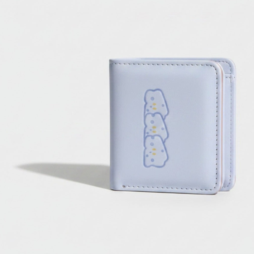 Lavender Puffy Cloud Embroidered Bi-Fold Wallet – bags & wallets (view 1)
