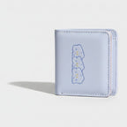 Lavender Puffy Cloud Embroidered Bi-Fold Wallet – bags & wallets (view 1)