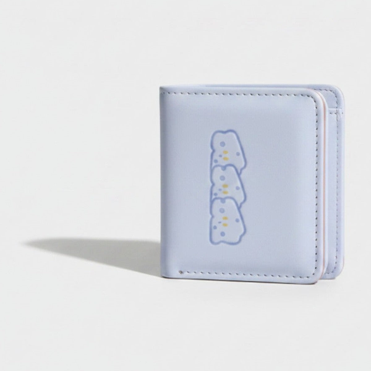 Lavender Puffy Cloud Embroidered Bi-Fold Wallet – bags & wallets (view 1)