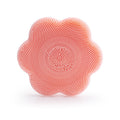 Flower-shaped facial cleansing brush - Pink 1