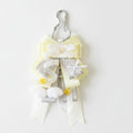 Ribbon Bow Bag Charm - Pale Yellow