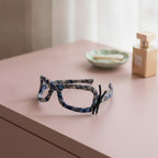 Plaid Padded Headband - Blue Plaid