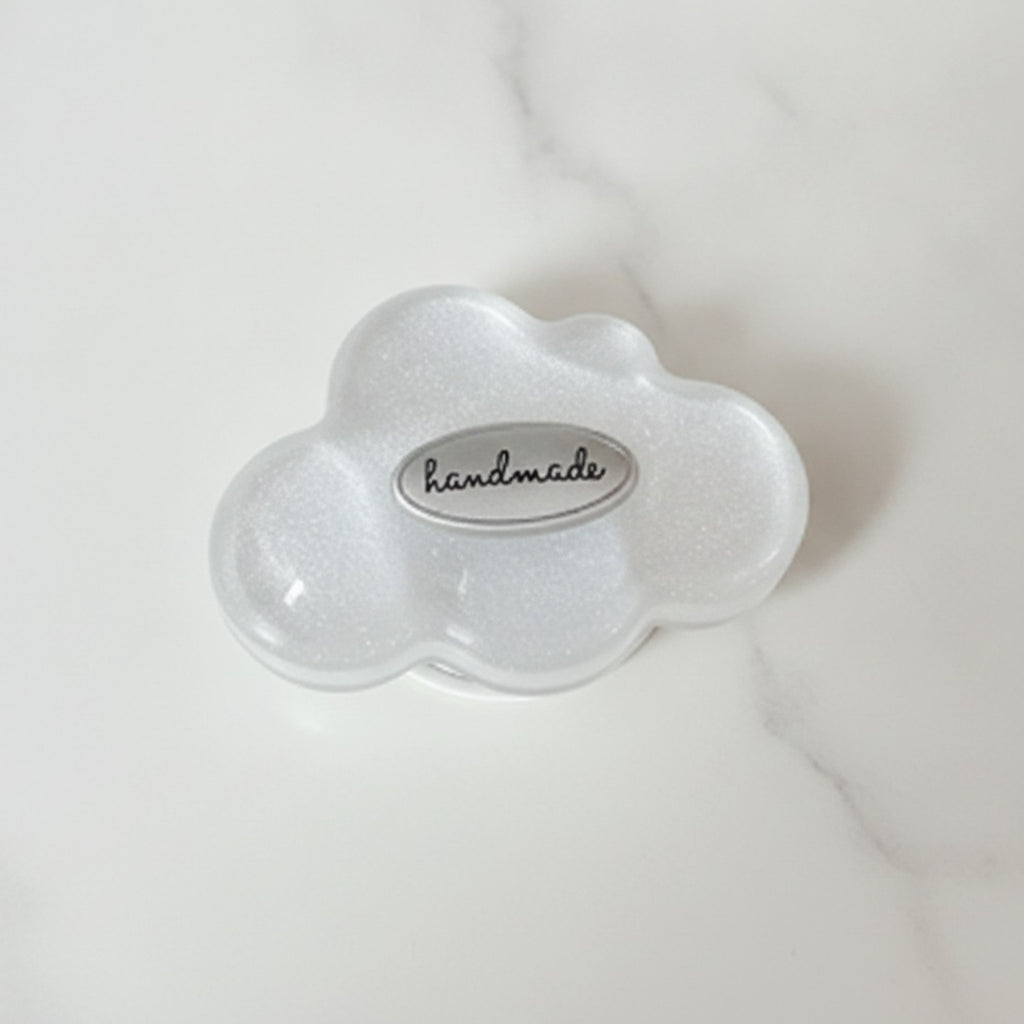 Cloud Grip Phone Stand - Shimmer White