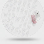 Butterfly Nail File Delicate Pink And White Design – Korean nail care (view 1)