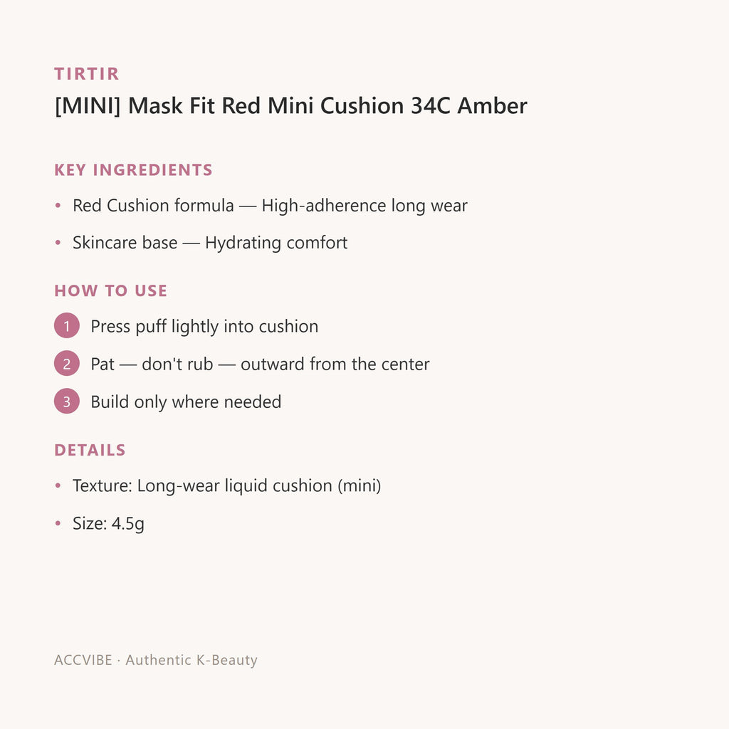 Mask Fit Red Mini Cushion