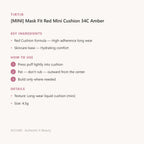 Mask Fit Red Mini Cushion