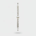 Pearl And Rhinestone Beaded Chain Pendant – jewelry (view 1)