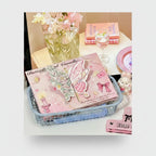 Butterfly Flower Stationery Set Pink (view 1)