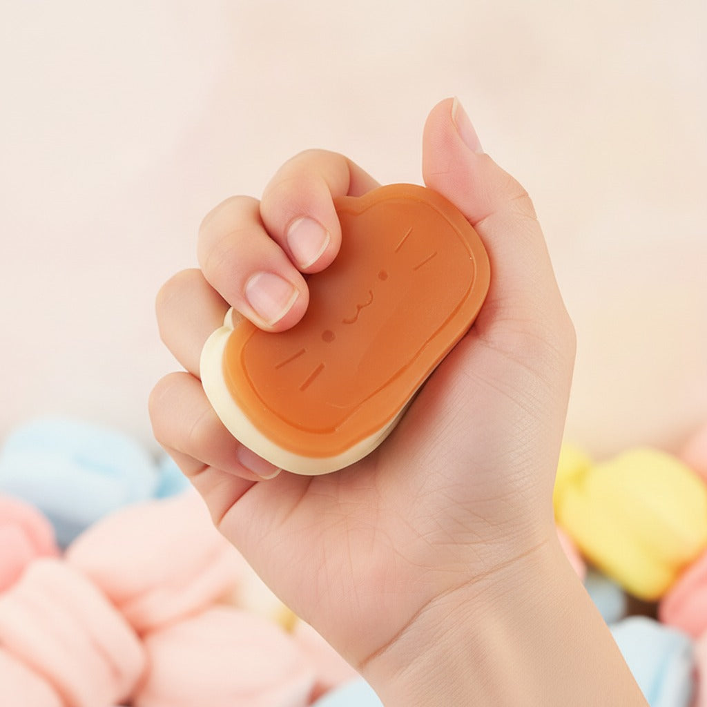 Squishy Fidget Toy FTKKK0009 - Caramel - squeeze in hand
