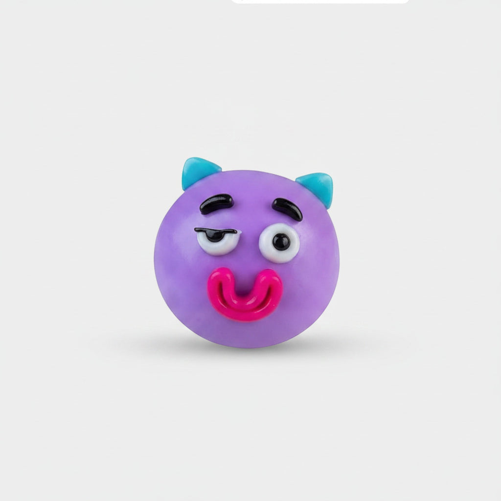 Mood Change Squishy Ball Plush Purple