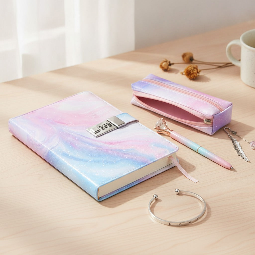 Pastel Galaxy Diary Set - Pastel Rainbow