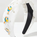 White Pearl Padded Headband With Beach Ball Charms – hair accessories (view 1)